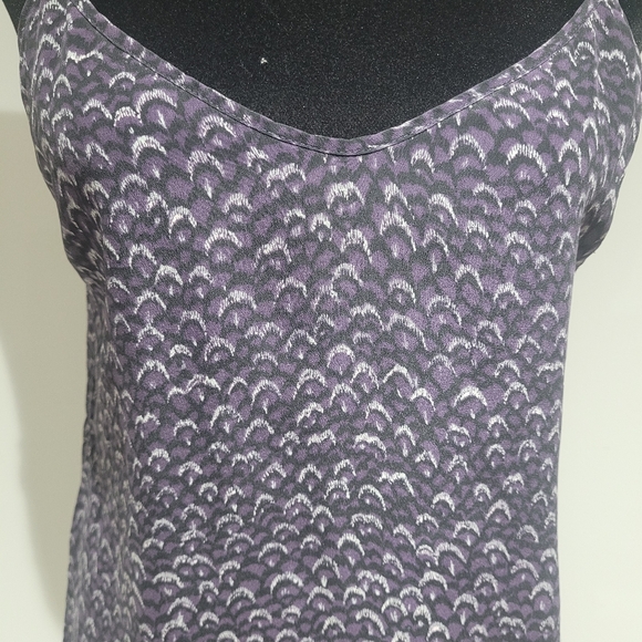 Wilfred Women's Silk Minou Patterned Slip Dress Medium Purple Girlhoodcore Y2K - Picture 6 of 11